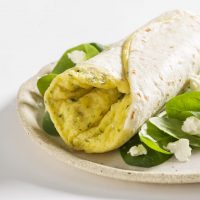 Spinach and Fetta Omelette Roll